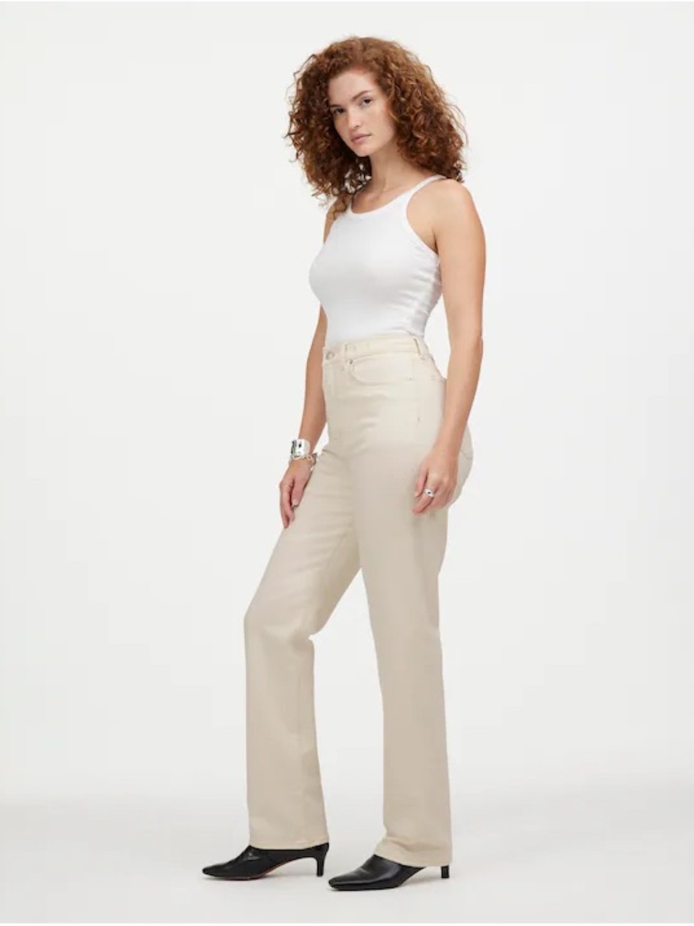 MADEWELL • The Curvy '90s Straight Jean in vintage canvas ecru - size 28